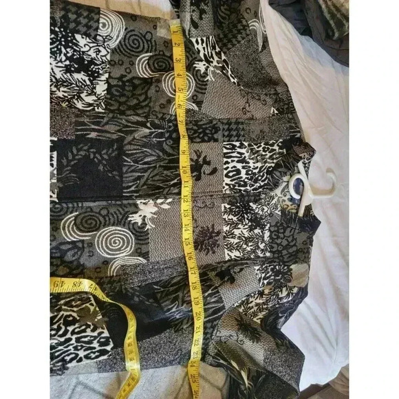 Susan Graver Jacket Womens Size XL Multicolor Floral Print Zip Maximalist Y2K - Picture 7 of 9